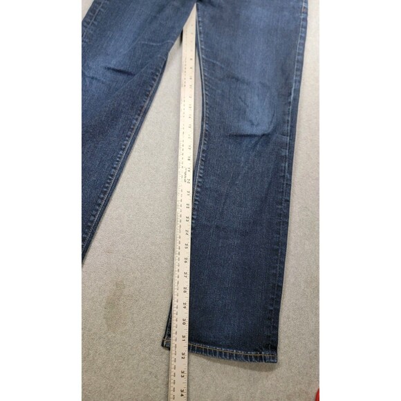 Adriano Goldschmied AG Jeans  Mens 38 36x32 Slim Straight Dark Blue Stretch USA - Picture 2 of 15